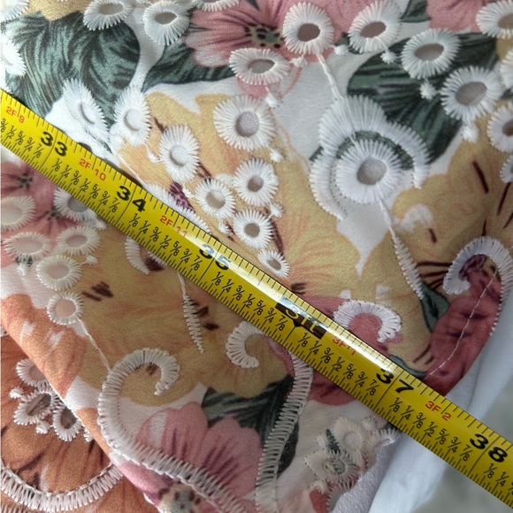 NEW EN SAISON ANTHROPOLOGIE PRESLEY RUFFLE MINI DRESS - Picture 11 of 12